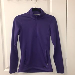 EUC NIKE GOLF Pullover Half Zip Fleece Lined